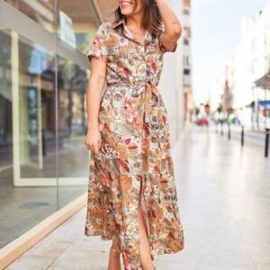Maroon Cambric Peplum Frock