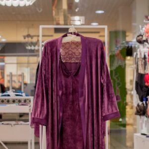Lavender Georgette Straight Shirt with Dupatta